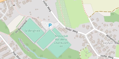 Tennisverein auf Satellitenbild