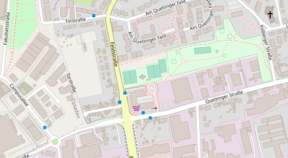 Tennisverein auf Satellitenbild