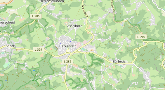 Tennisverein auf Karte