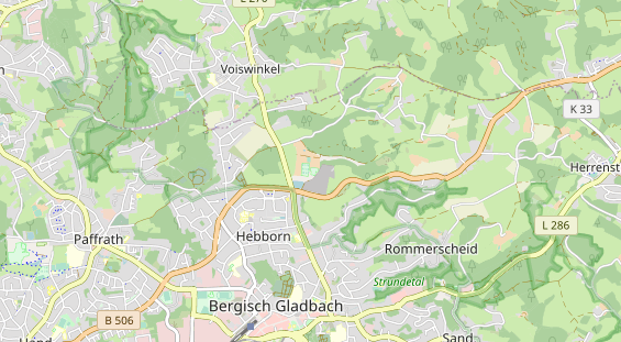 Tennisverein auf Karte