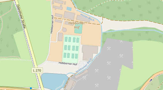 Tennisverein auf Satellitenbild