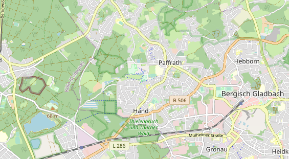 Tennisverein auf Karte