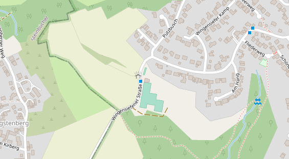 Tennisverein auf Satellitenbild