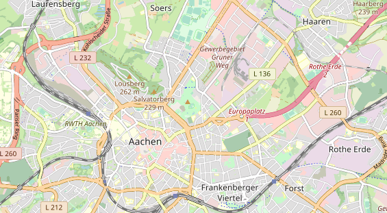 Tennisverein auf Karte