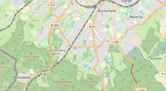 Tennisverein auf Karte