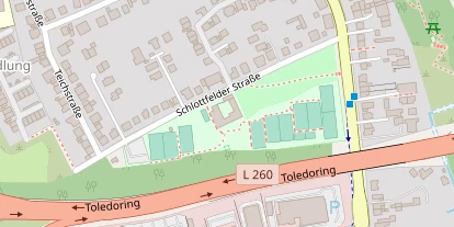 Tennisverein auf Satellitenbild
