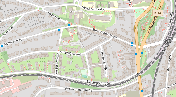 Tennisverein auf Satellitenbild