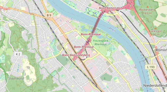 Tennisverein auf Karte