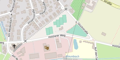 Tennisverein auf Satellitenbild