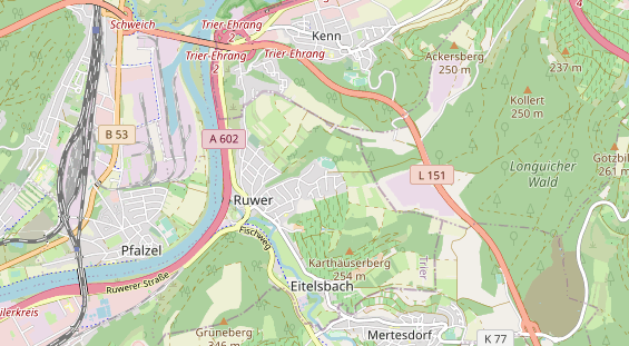 Tennisverein auf Karte