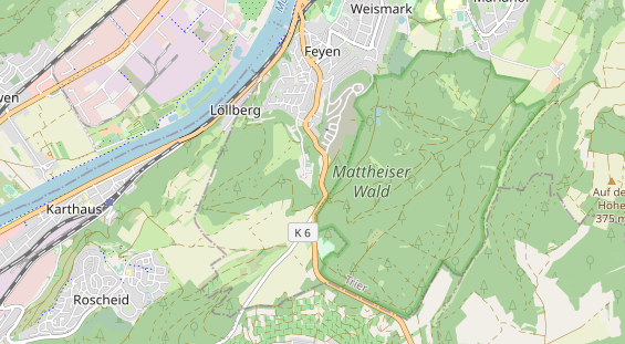 Tennisverein auf Karte