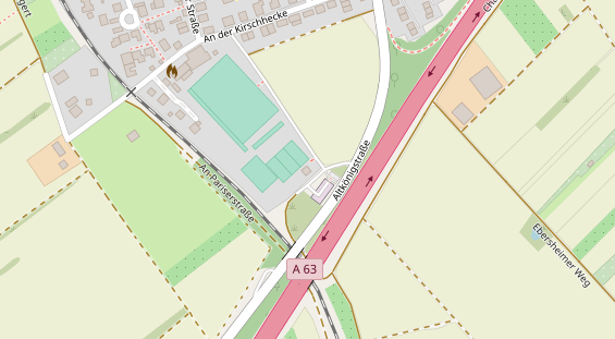 Tennisverein auf Satellitenbild