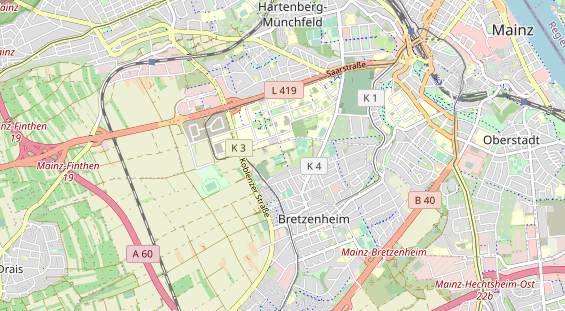 Tennisverein auf Karte