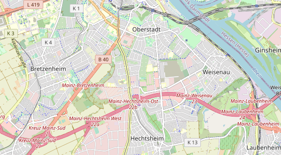 Tennisverein auf Karte