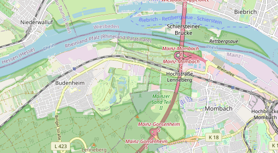 Tennisverein auf Karte