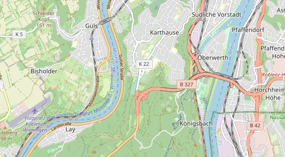 Tennisverein auf Karte