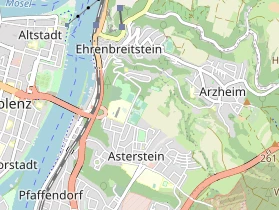 Tennisverein auf Karte