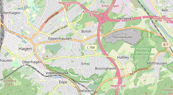 Tennisverein auf Karte