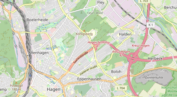 Tennisverein auf Karte