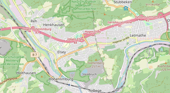 Tennisverein auf Karte