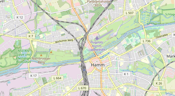 Tennisverein auf Karte