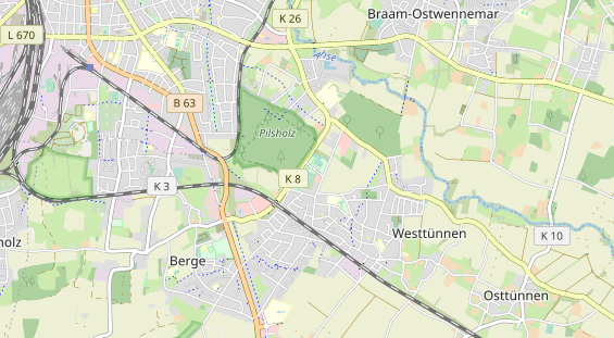 Tennisverein auf Karte