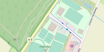 Tennisverein auf Satellitenbild