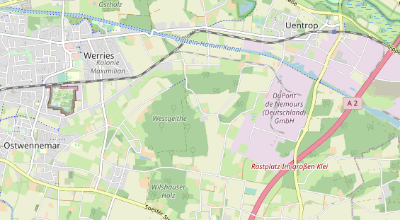 Tennisverein auf Karte