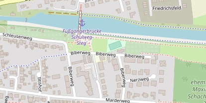 Tennisverein auf Satellitenbild