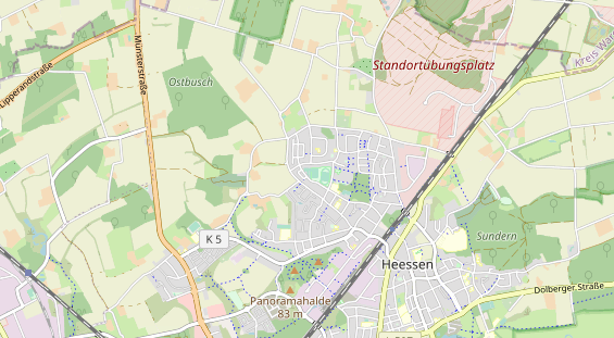 Tennisverein auf Karte