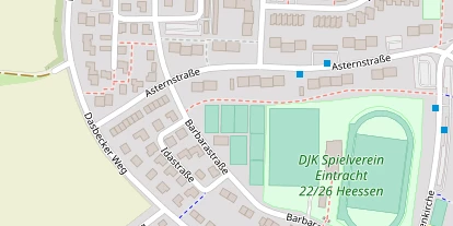 Tennisverein auf Satellitenbild