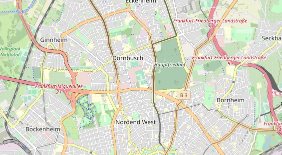 Tennisverein auf Karte