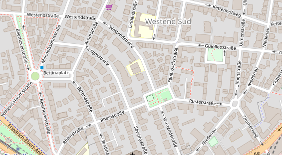 Tennisverein auf Satellitenbild