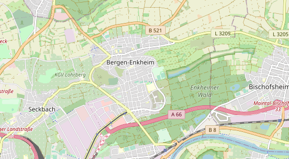 Tennisverein auf Karte