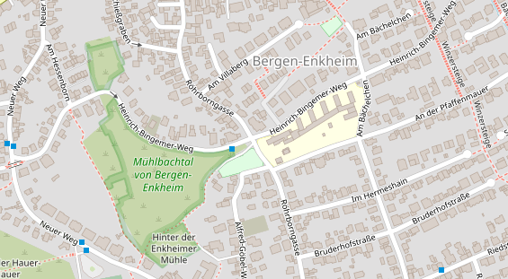 Tennisverein auf Satellitenbild