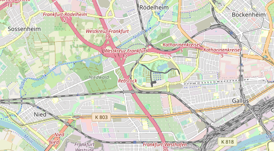 Tennisverein auf Karte