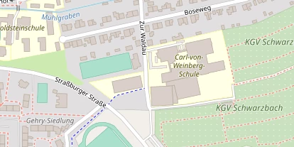 Tennisverein auf Satellitenbild