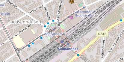 Tennisverein auf Satellitenbild