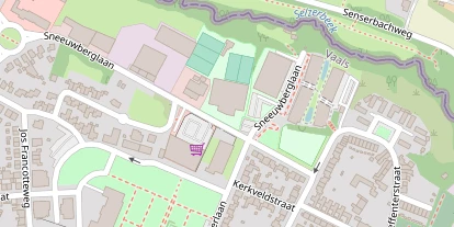 Tennisverein auf Satellitenbild