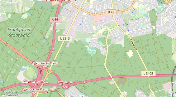 Tennisverein auf Karte