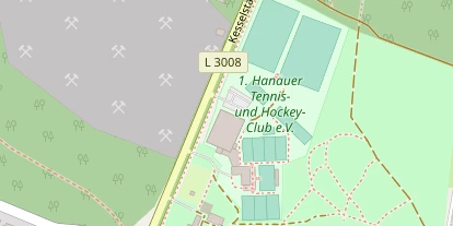 Tennisverein auf Satellitenbild