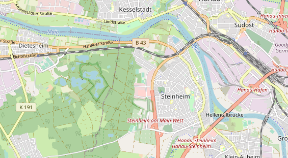 Tennisverein auf Karte