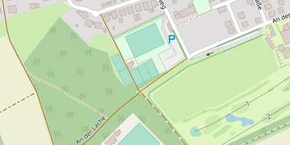 Tennisverein auf Satellitenbild