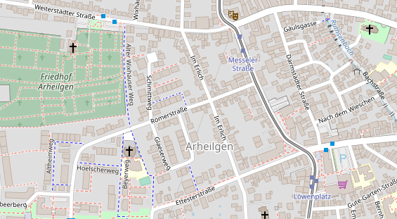 Tennisverein auf Satellitenbild