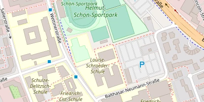 Tennisverein auf Satellitenbild