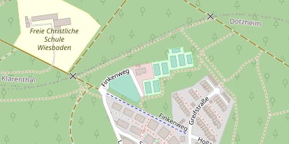 Tennisverein auf Satellitenbild