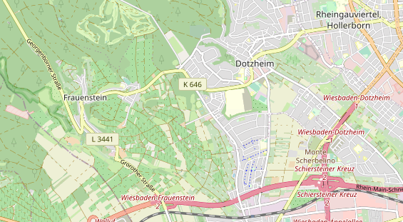 Tennisverein auf Karte