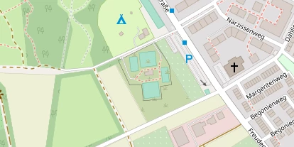 Tennisverein auf Satellitenbild