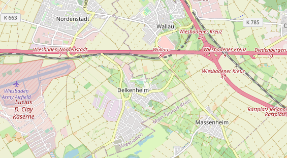 Tennisverein auf Karte