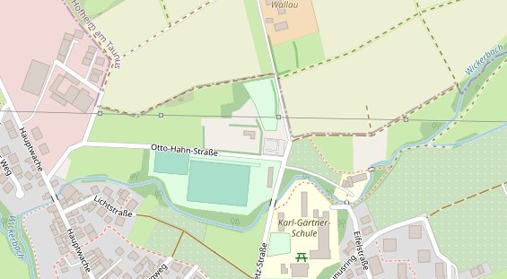 Tennisverein auf Satellitenbild